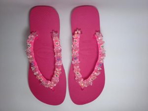 Chinelo havaianas bordado