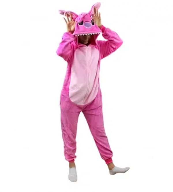 PIJAMA MACACÃO ANGEL STITCH KIGURUMI ORIGINAL DISNEY