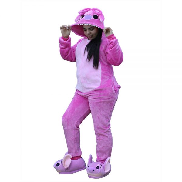 PIJAMA MACACÃO ANGEL STITCH KIGURUMI ORIGINAL DISNEY