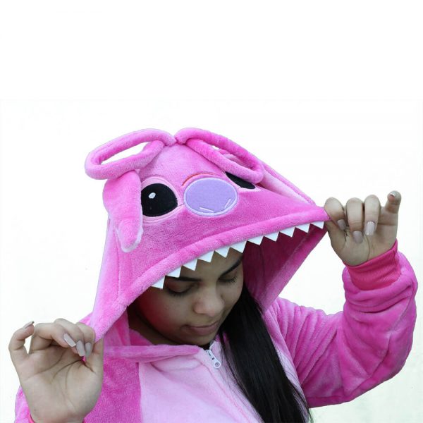 PIJAMA MACACÃO ANGEL STITCH KIGURUMI ORIGINAL DISNEY