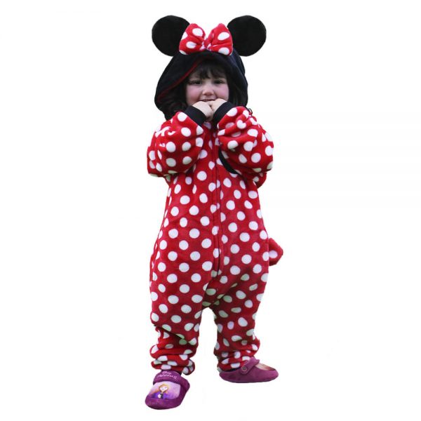 PIJAMA FANTASIA MACACÃO KIGURUMI MINNIE DISNEY