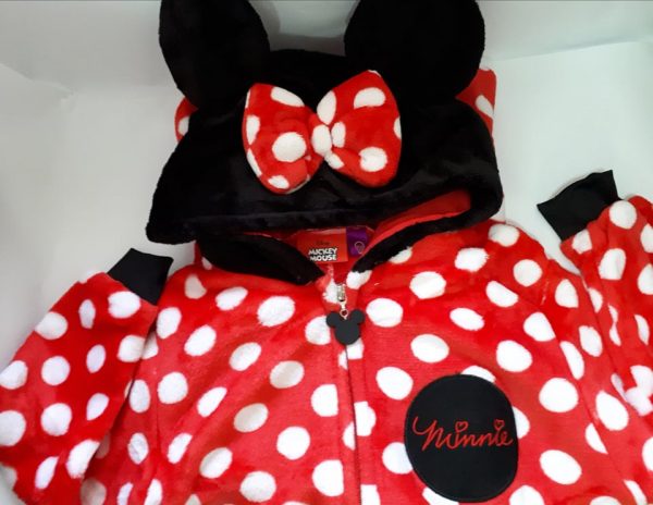 PIJAMA FANTASIA MACACÃO KIGURUMI MINNIE DISNEY