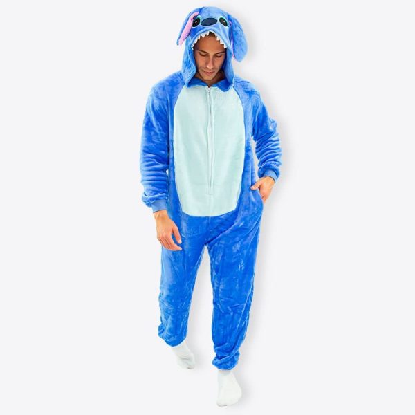 PIJAMA MACACÃO STITCH KIGURUMI ORIGINAL DISNEY