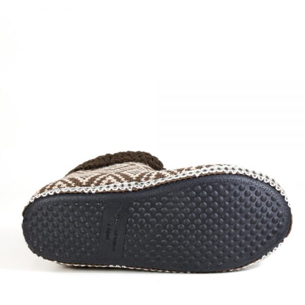 PANTUFA BOTA ALPES MARROM ZC COM LÃ DE CARNEIRO