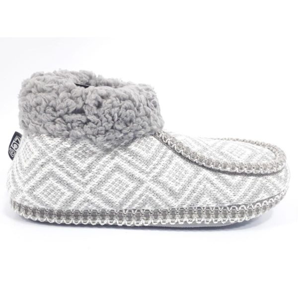 PANTUFA BOTA ALPES CINZA ZC COM LÃ DE CARNEIRO