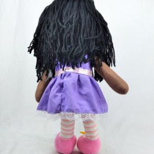BONECA DE PANO LINDA NEGRA 35 CM