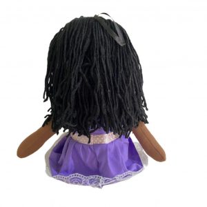 BONECA DE PANO LINDA NEGRA 35 CM