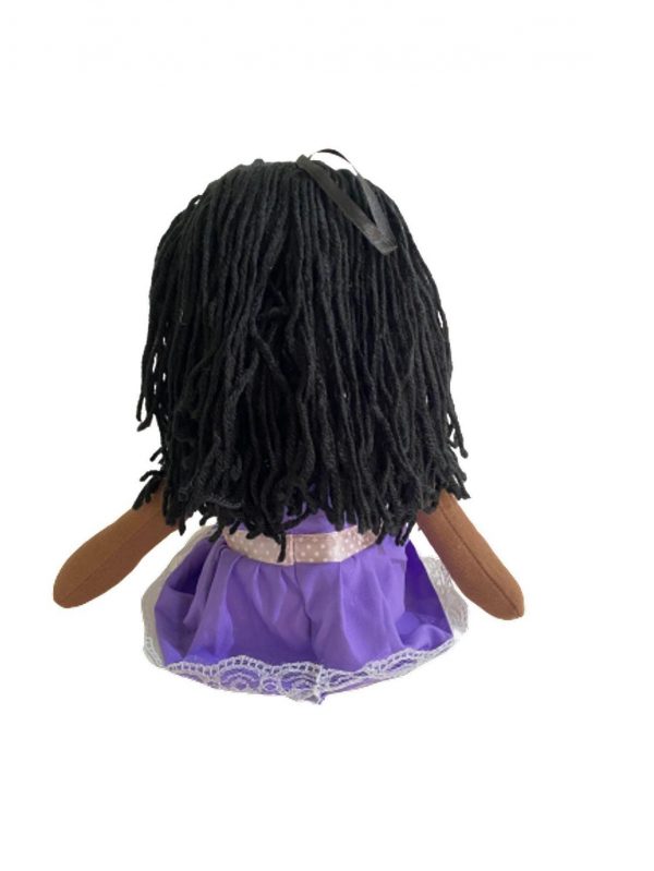 BONECA DE PANO LINDA NEGRA 35 CM