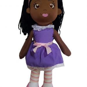BONECA DE PANO LINDA NEGRA 35 CM