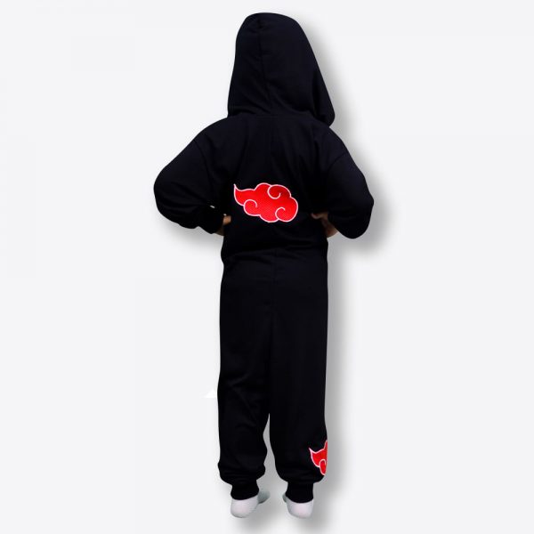 MACACAO PIJAMA KIGURUMI VERAO INFANTIL AKATSUKI DE 4 A 10 ANOS (NARUTO)