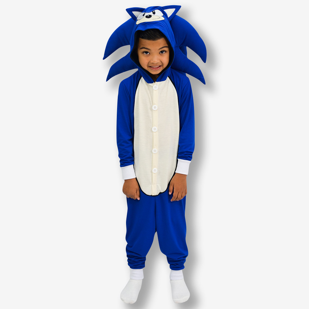 Fantasia Sonic Infantil - Macacão