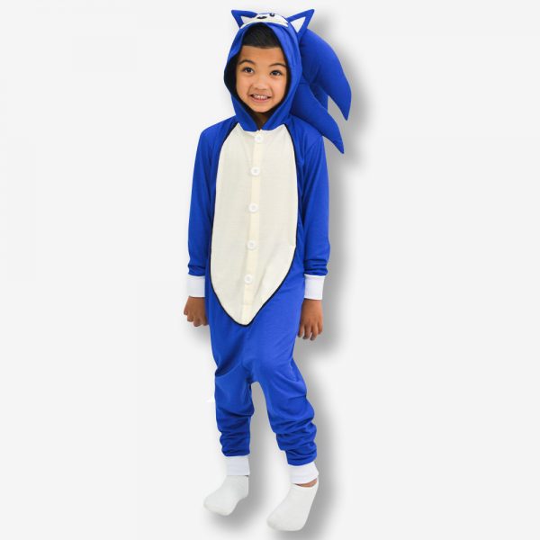 MACACAO PIJAMA KIGURUMI VERAO SONIC INFANTIL 8 A 10 ANOS