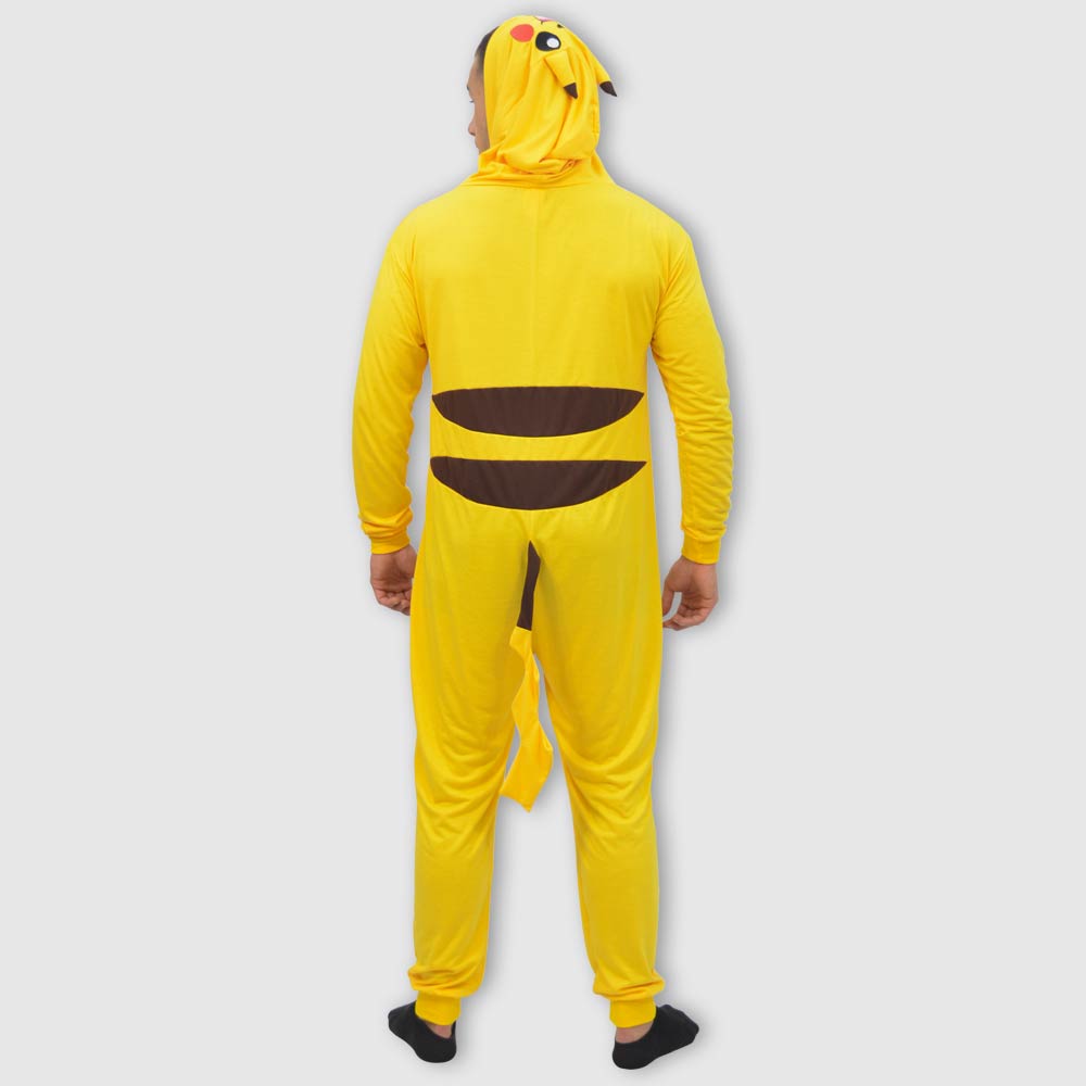 Fantasia Pikachu Pokemon Infantil Pijama Kigurumi 01 a 12 Anos