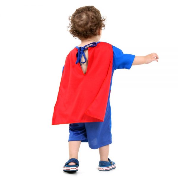 FANTASIA SUPER HOMEM BEBE DE 1 A 3 ANOS SULAMERICANA