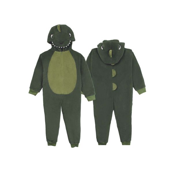 PIJAMA MACACÃO KIGURUMI DINOSSAURO DE 3 A 16 ANOS STUF