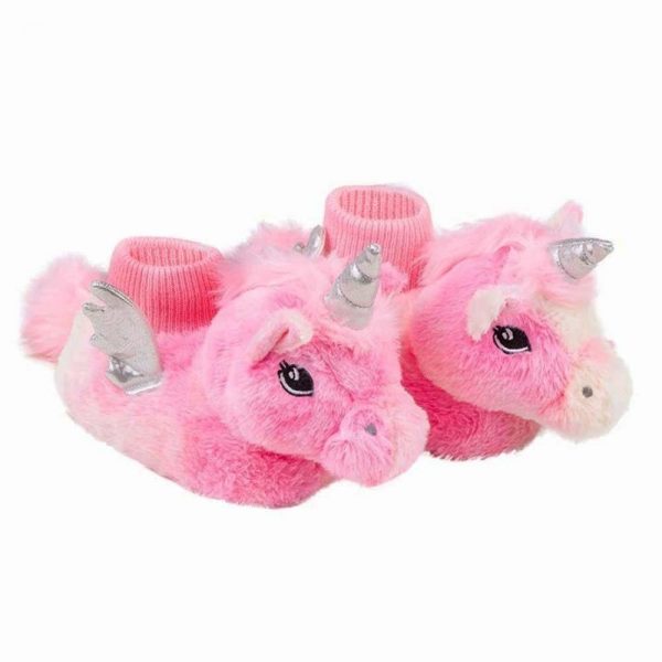 PANTUFA UNICORNIO ROSA STUF (DO TAM 21 AO 26)