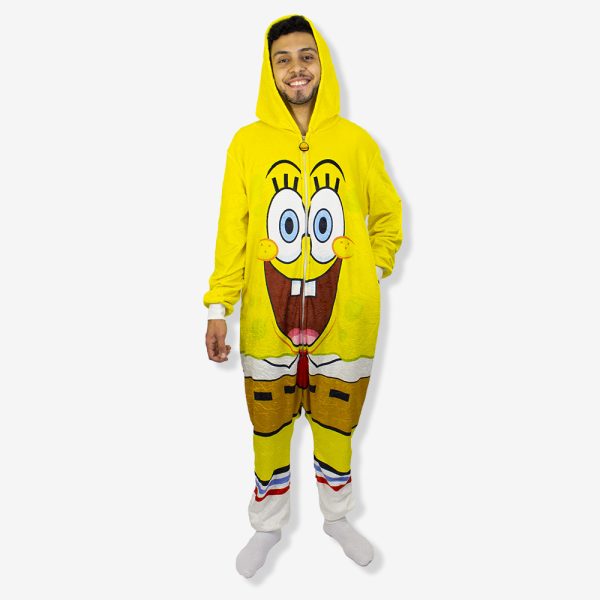 PIJAMA MACACÃO BOB SPONJA KIGURUMI ORIGINAL