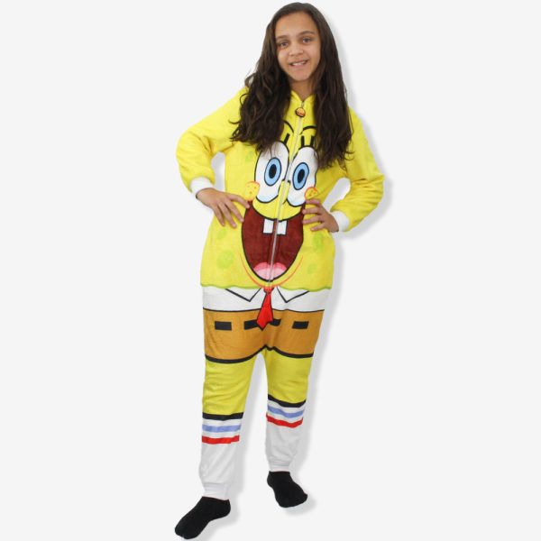 PIJAMA MACACÃO BOB SPONJA KIGURUMI ORIGINAL