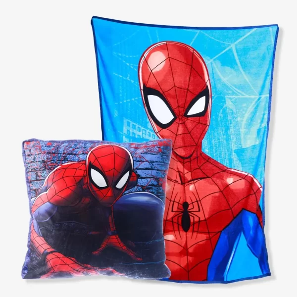 KIT ALMOFADA + MANTA HOMEM ARANHA MARVEL