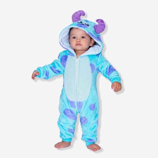 PIJAMA FANTASIA MACACÃO SULLEY SULLIVAN BEBE 1 E 2 ANOS