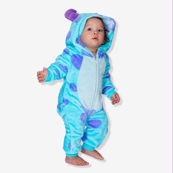 PIJAMA FANTASIA MACACÃO SULLEY SULLIVAN BEBE 1 E 2 ANOS
