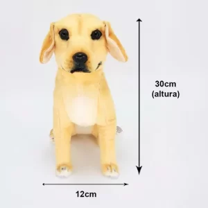 CACHORRO REALISTA PELÚCIA LABRADOR (30 CM)