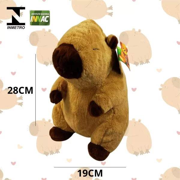 PELÚCIA CAPIVARA BEGE OU MARROM (28 CM)