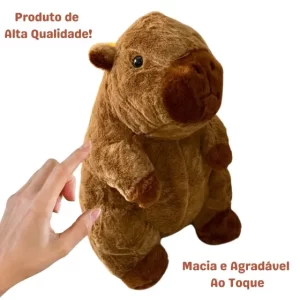 PELÚCIA CAPIVARA BEGE OU MARROM (28 CM)