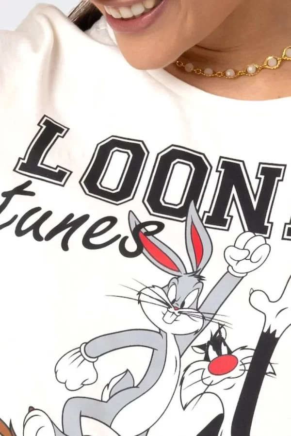 CAMISETA LOONEY TUNES GRUPO (LETRAS PRETAS)