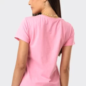 CAMISETA STITCH ROSA LETRAS