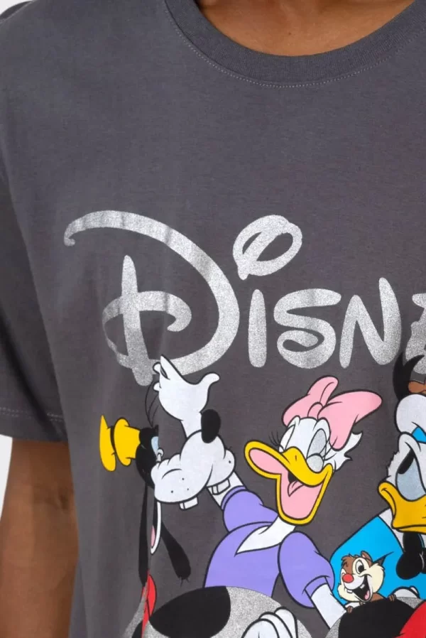 CAMISETA DISNEY 100 MICKEY MARGARIDA E AMIGOS (CINZA)