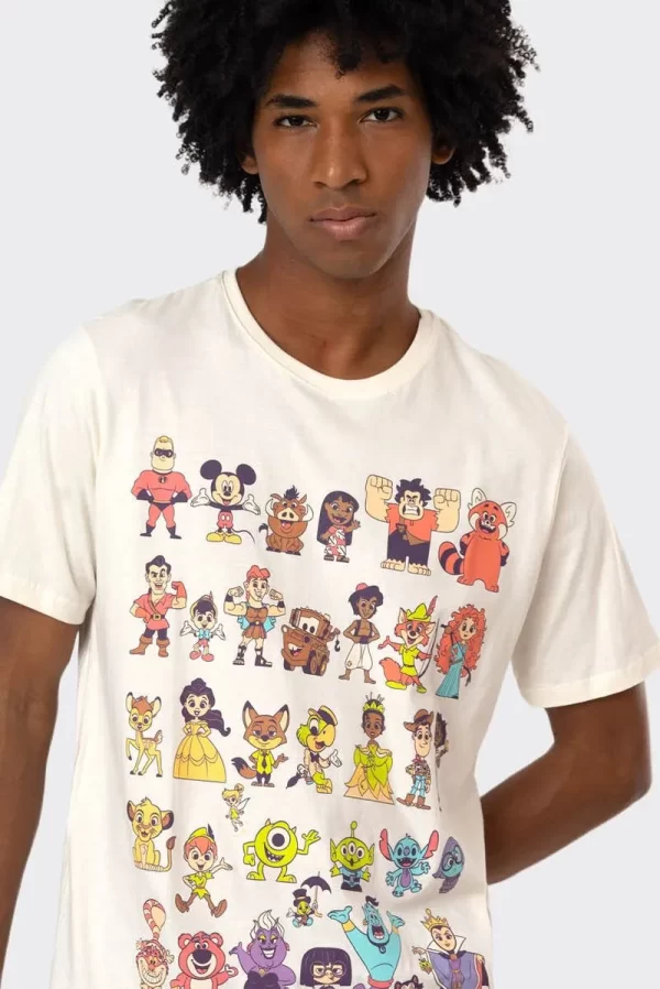 CAMISETA DISNEY COMEMORATIVA 100 ANOS (QUADROS)
